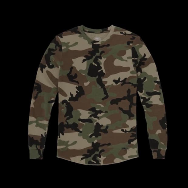 Corteiz 코르테이즈 게릴라 써멀 와플 카모 롱슬리브