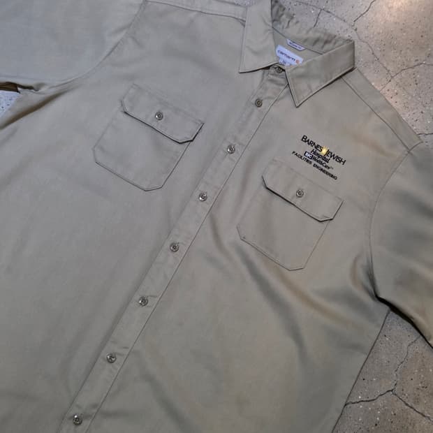 Carhartt 칼하트 베이지 반팔셔츠