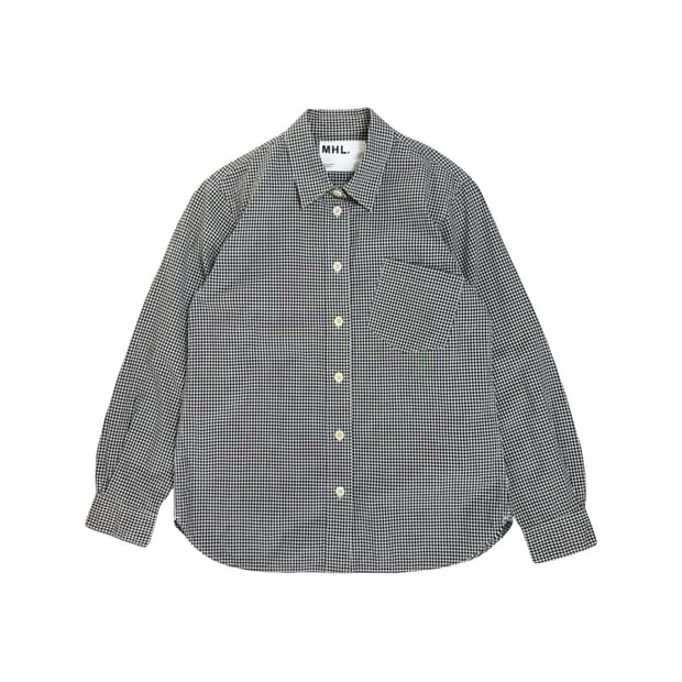 MHL 마가렛호웰 체크 셔츠