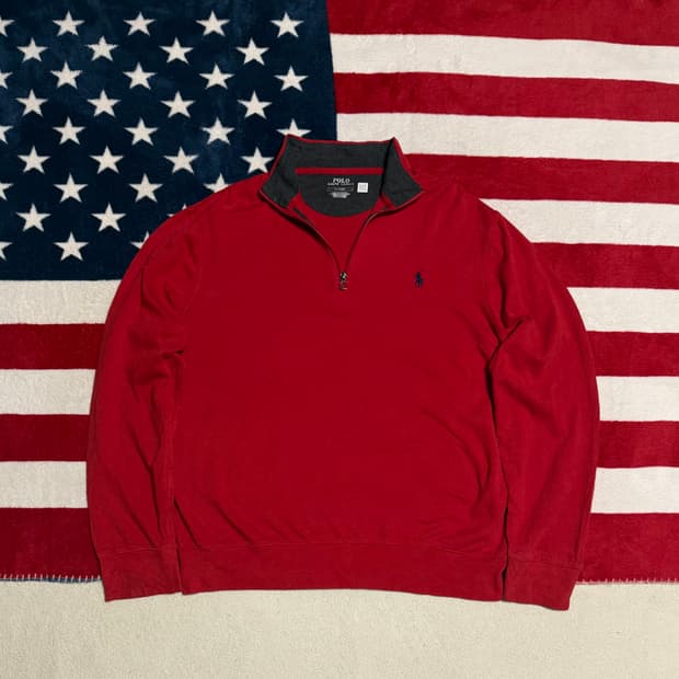 폴로 랄프로렌 하프집업 아노락 스웻 빈티지 [L]