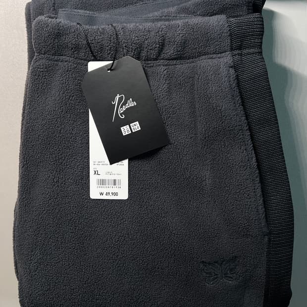 UNIQLO 유니클로 니들스 콜라보 후리스 팬츠 다크 그레이 XL 판매
