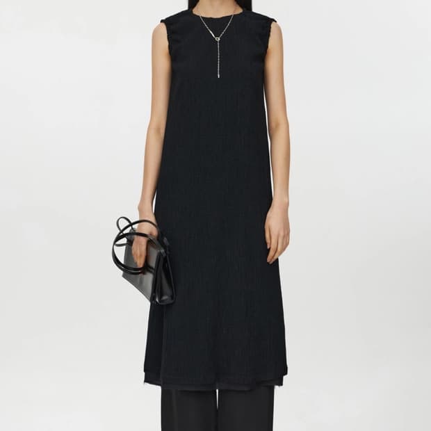 유스 플리츠 원피스 새상품