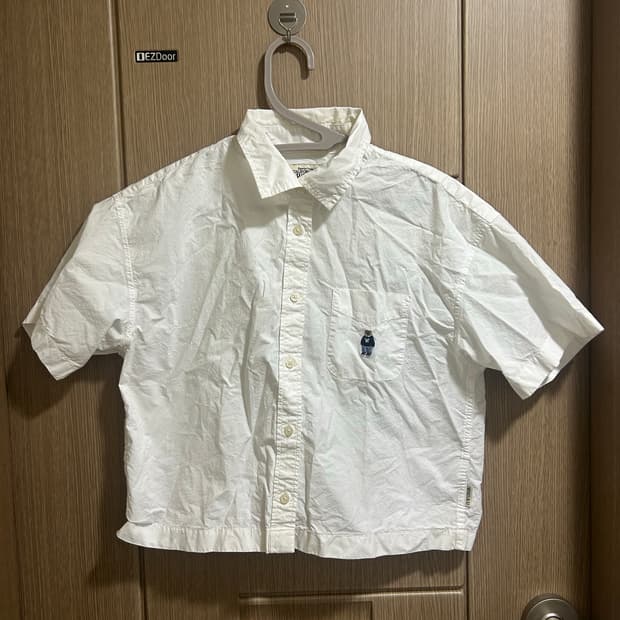 후아유 기본 크롭 셔츠