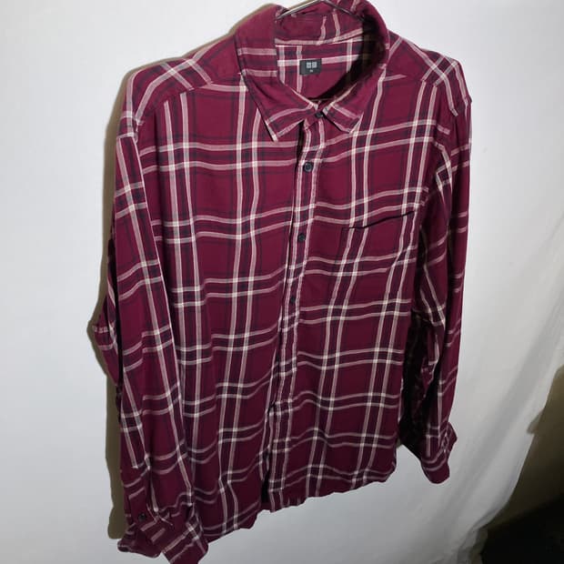 2XL)유니클로 체크셔츠 남방