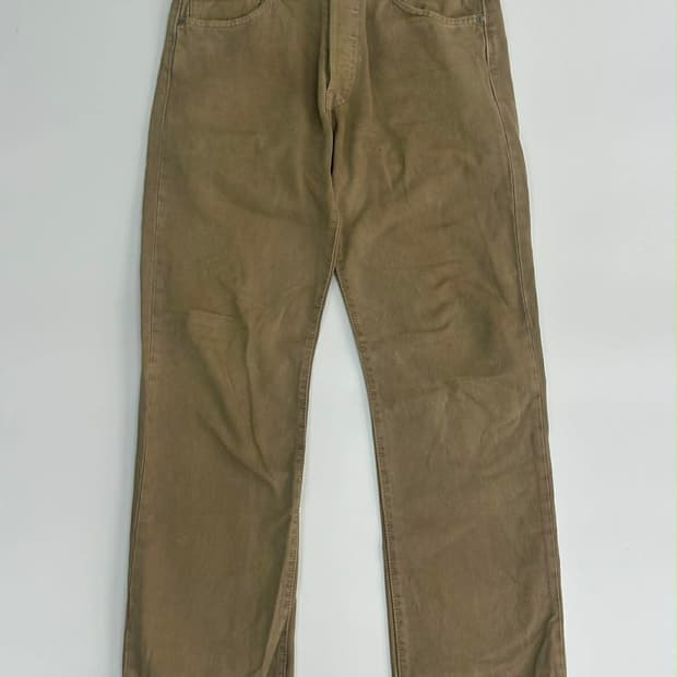 [32x32] 리바이스 501 베이지 스트레이트 데님 팬츠