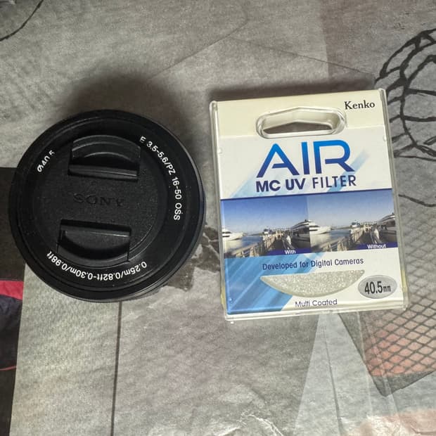 소니 16-50번들렌즈,겐코 uv필터 일괄