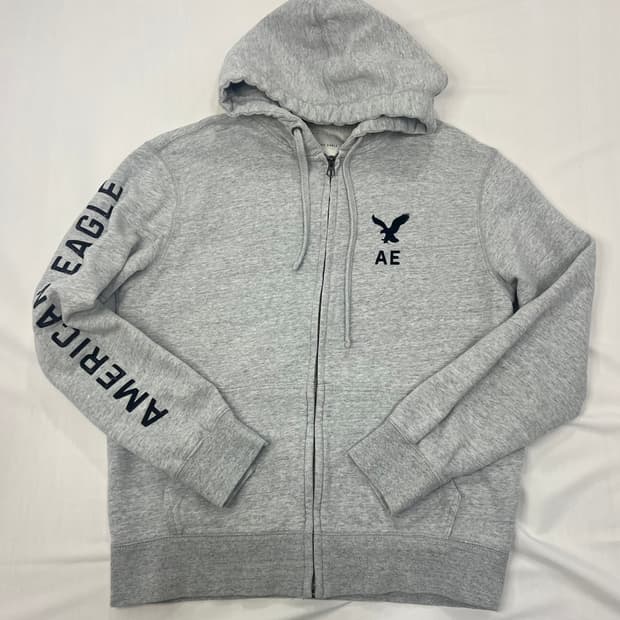 아메리칸이글 그레이 후드집업