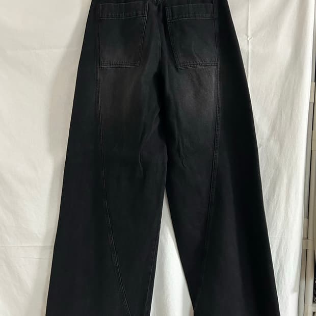 우영미 여자 와이드데님팬츠