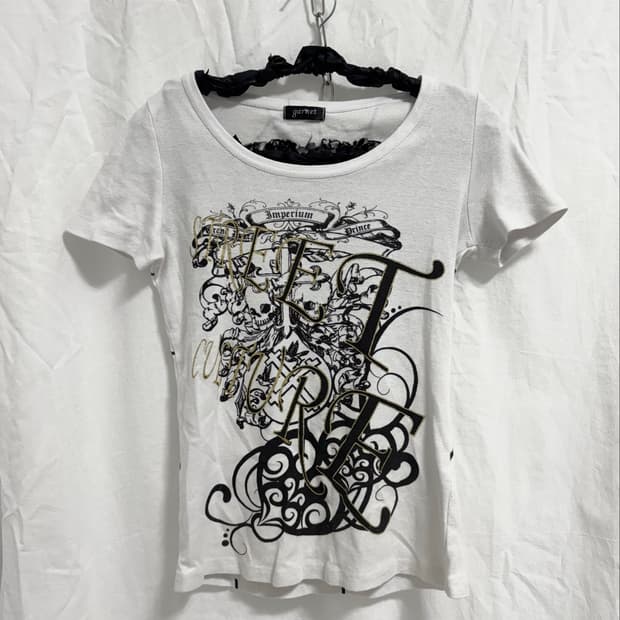 Front lettering back spiderweb top