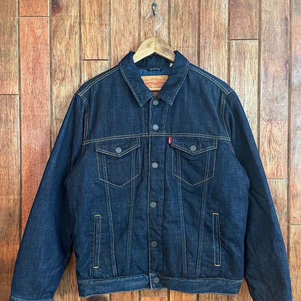 리바이스 구스다운 데님 트러커