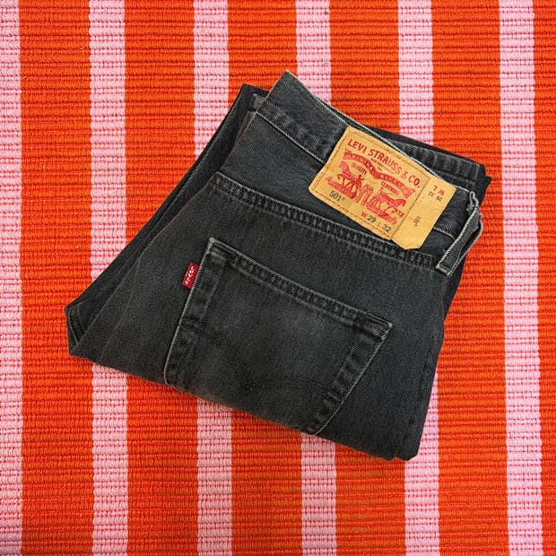 리바이스 501 블랙 데님 (30)