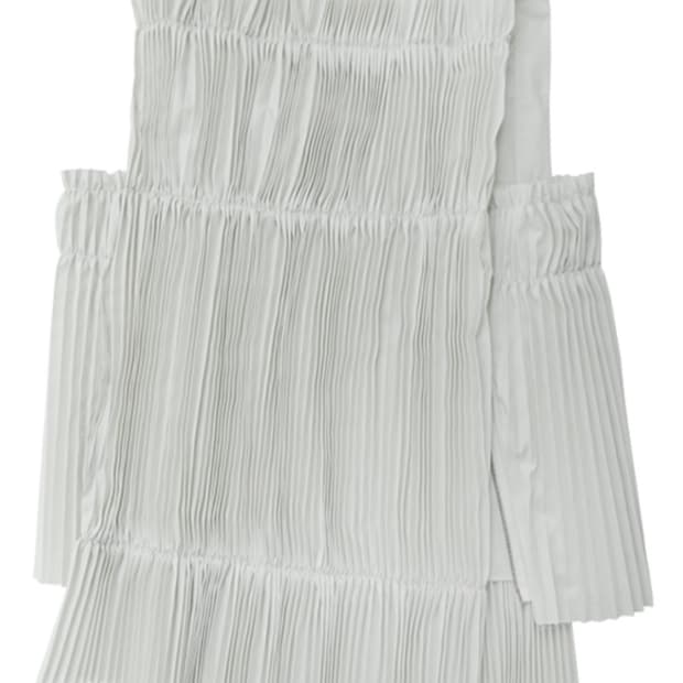 에옹쓰 eonts square pleats top - dusty ivor