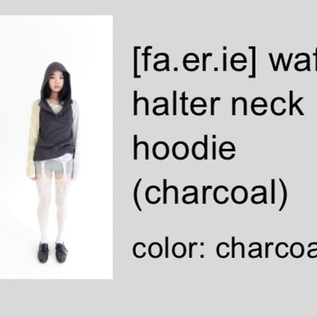 Faerie waffle halter neck charcoal