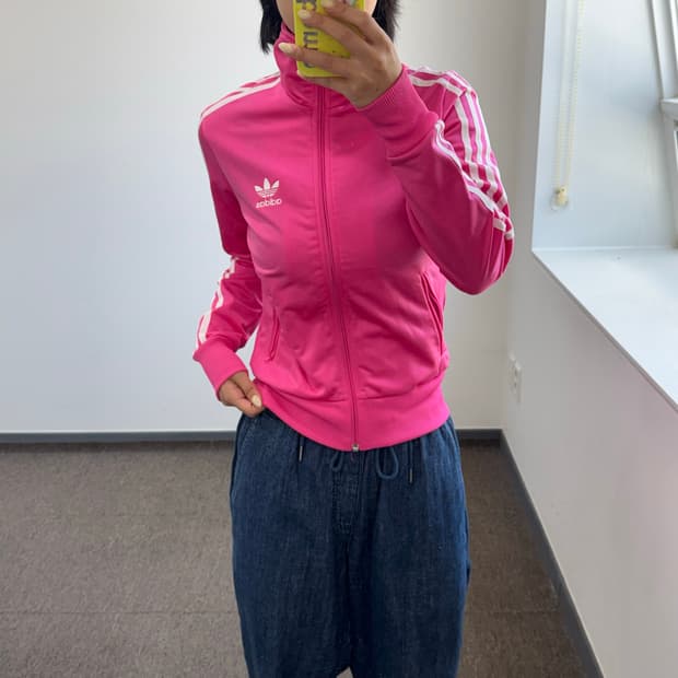 Adidas 아디다스 유로파 백 빅 로고 핑크 져지