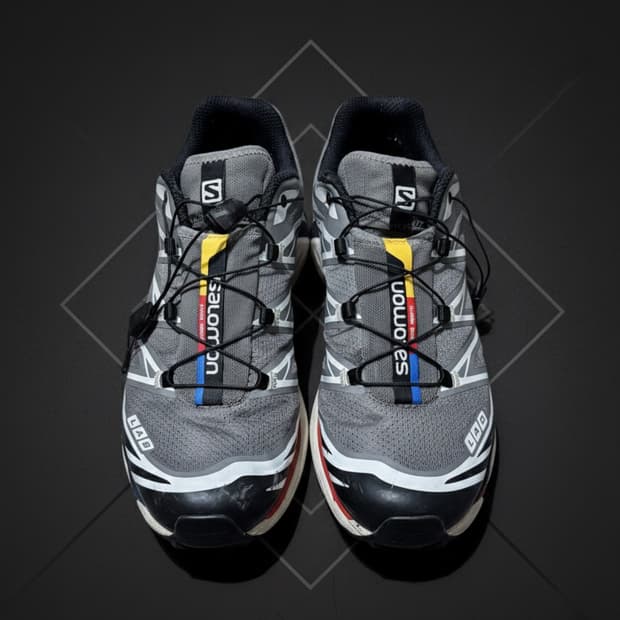 살로몬 XT-6 퓨터 블랙 오로라 레드 (260mm)