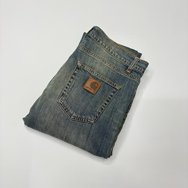 (32) Carhartt 칼하트 빈티지 리벨 스트레이트 데님 청바지