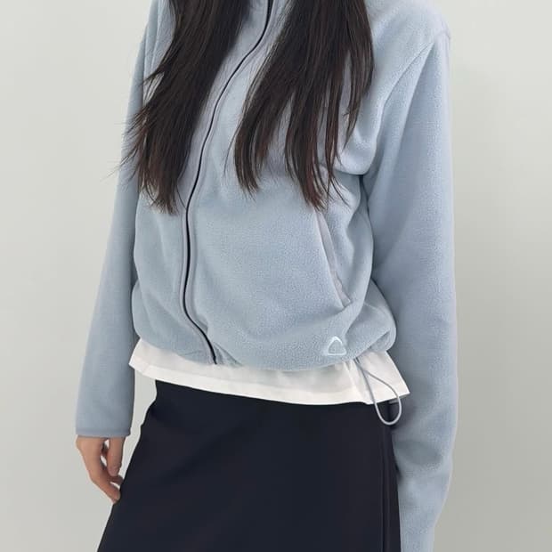 yue 스카이블루 후리스