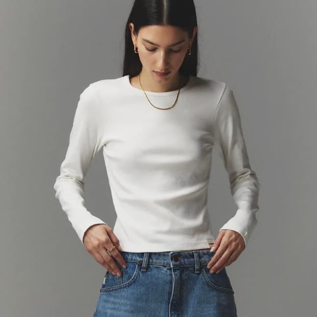 글로니 G 클래식 롱슬리브 화이트 G CLASSIC LONG SLEEVE