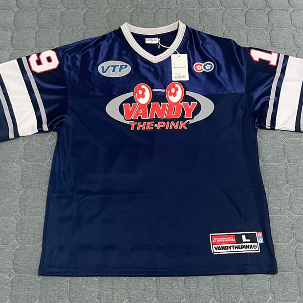 새상품 FOOTBALL JERSEY NAVY L