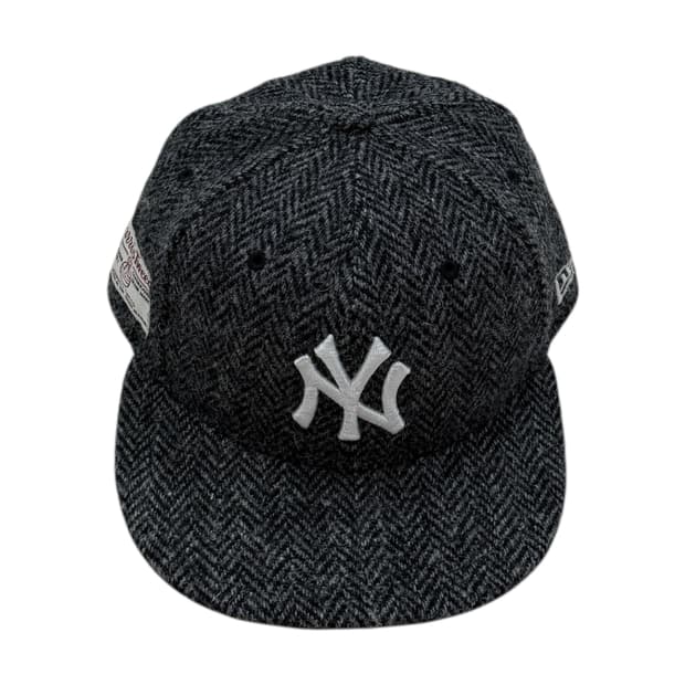 뉴에라 X 해리스트위드 양키스 해링본 스냅백 모자 714