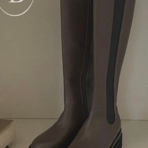 하비언니 레더 부츠 (브라운/블랙)