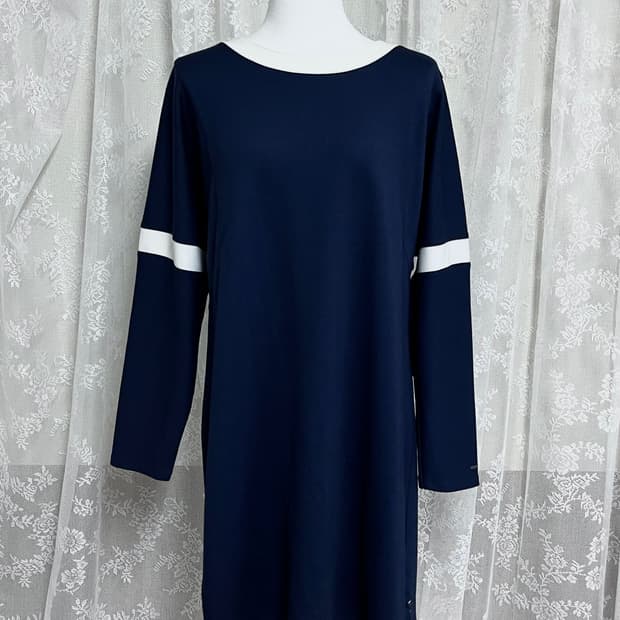 M) 타미힐피거 루즈핏 원피스 네이비