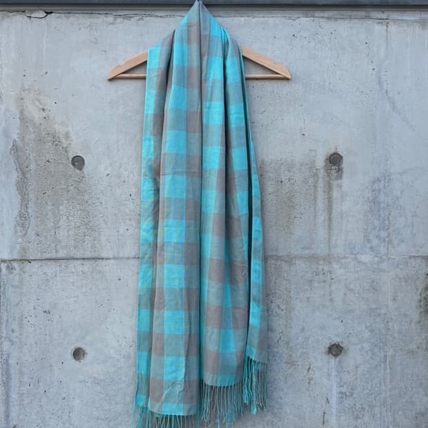 Vintage Mint Gray Scarf