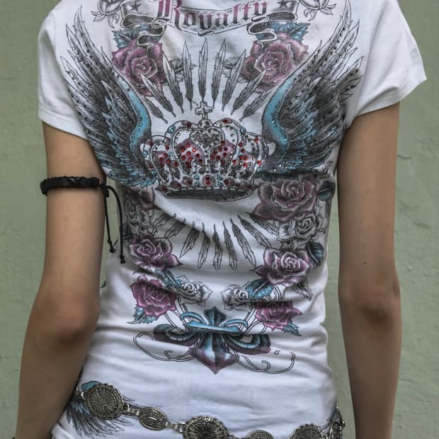 White Wings Printed T-shirt