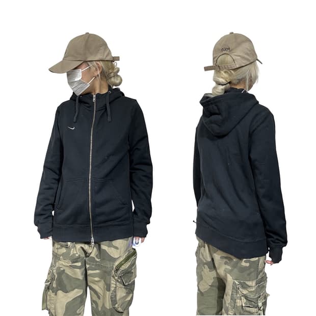 나이키 네이비 오버핏 후드티 XL