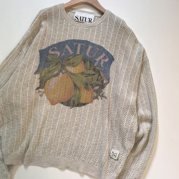 Satur 새터 크로쉐 니트