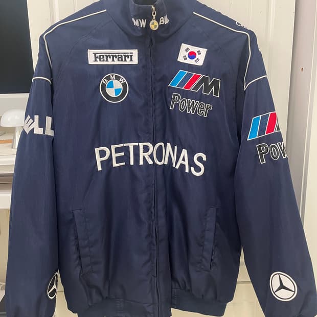 레이싱팀 바람막이 자켓 점퍼 (네이비)