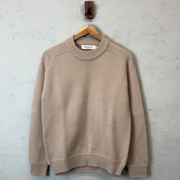 앤더슨벨 울블렌드 베이지 니트