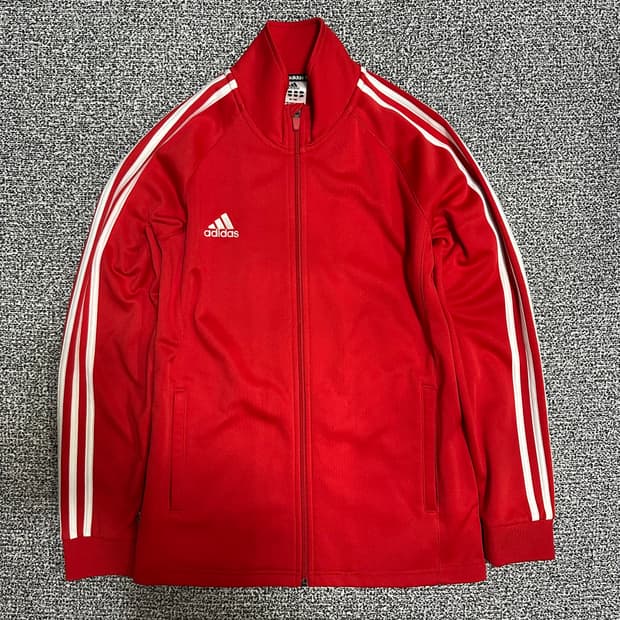 (95추천) 아디다스 삼선 빨간색 트랙탑 져지