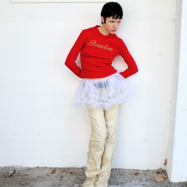 Justhaus FITTED HOODIE, RED