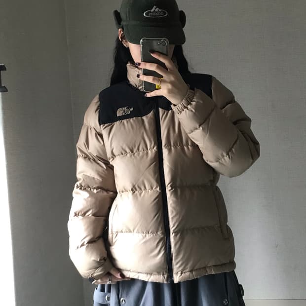 노페 베이지브라운 패딩