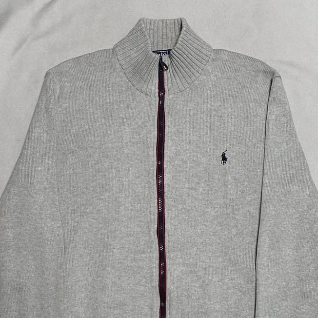 L 폴로랄프로렌 그레이 니트 집업