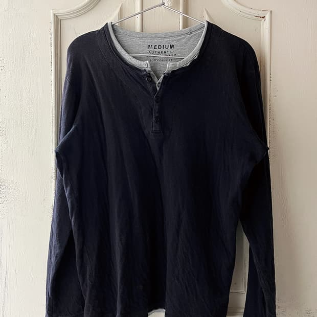 vintage layered long sleeve top[uniqlo]