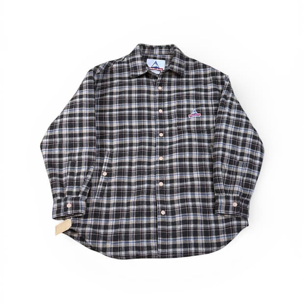 홀루바 타탄 체크 셔츠 자켓