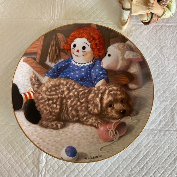 미국 빈티지 장식 접시