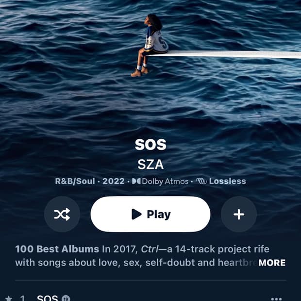 sza lp sos, ctrl green ver