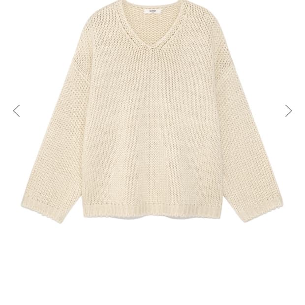 (새상품) 글로니 G COZY OVER KNIT TOP 크림 판매