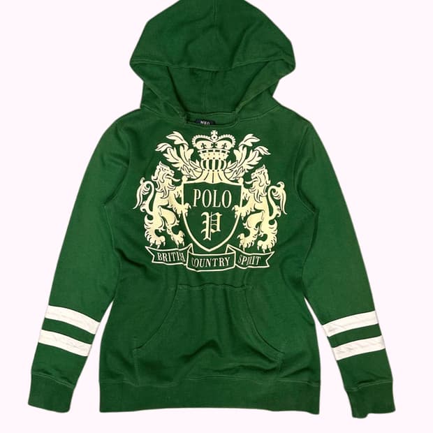POLO BCS green crest hood t-shirt