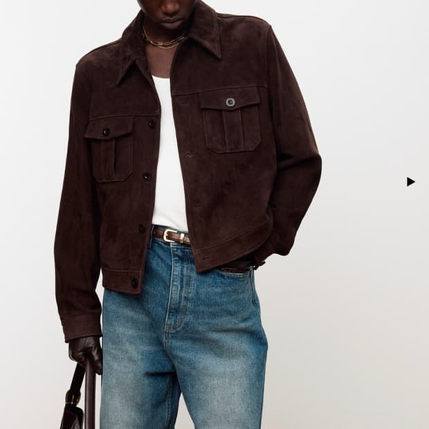 토니웩 스웨이드 트러커 다크브라운 M