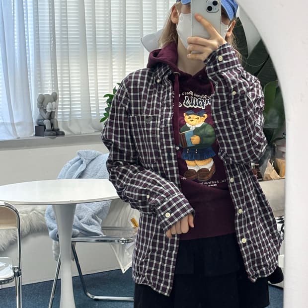 아베크롬비 체크 셔츠🍷