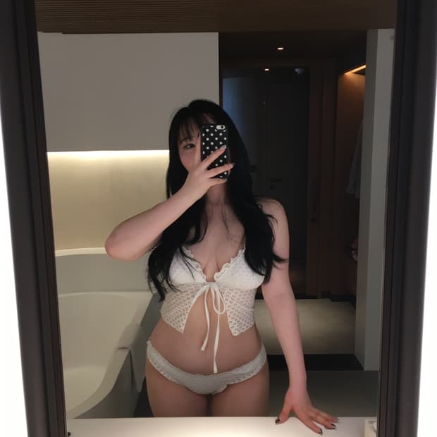 레이스 펀칭 비키니 