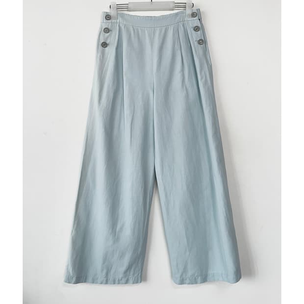 마인 MINE 로고 버튼 린넨 팬츠