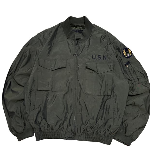 U.S.N. 미해군 카키 ma-1 항공점퍼