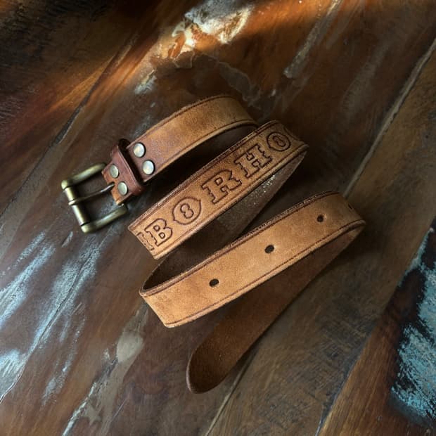 Neighborhood leather belt