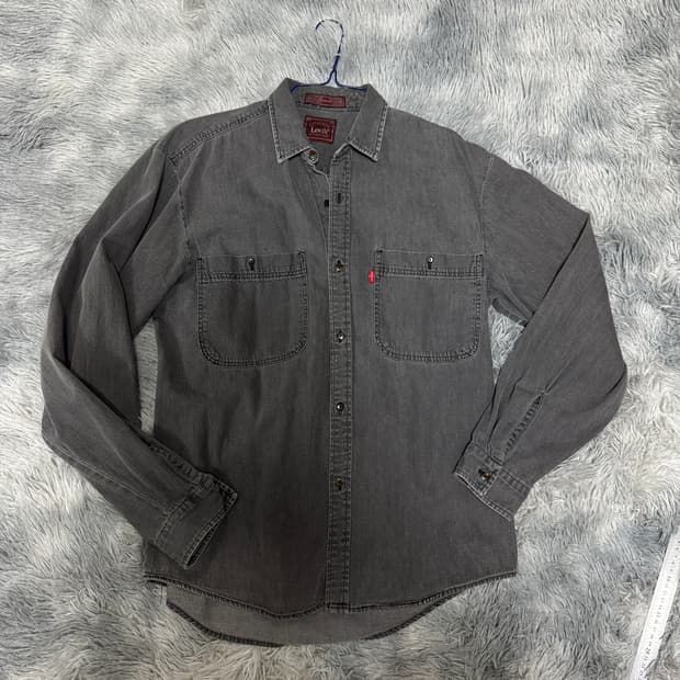 90s 리바이스 흑청데님셔츠 M사이즈 유니크템