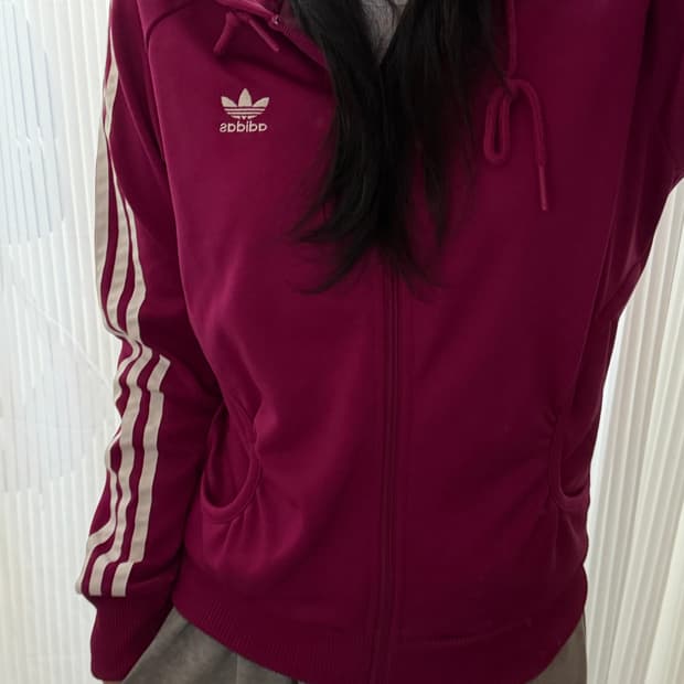 아디다스 버건디 하트 후드져지 95 